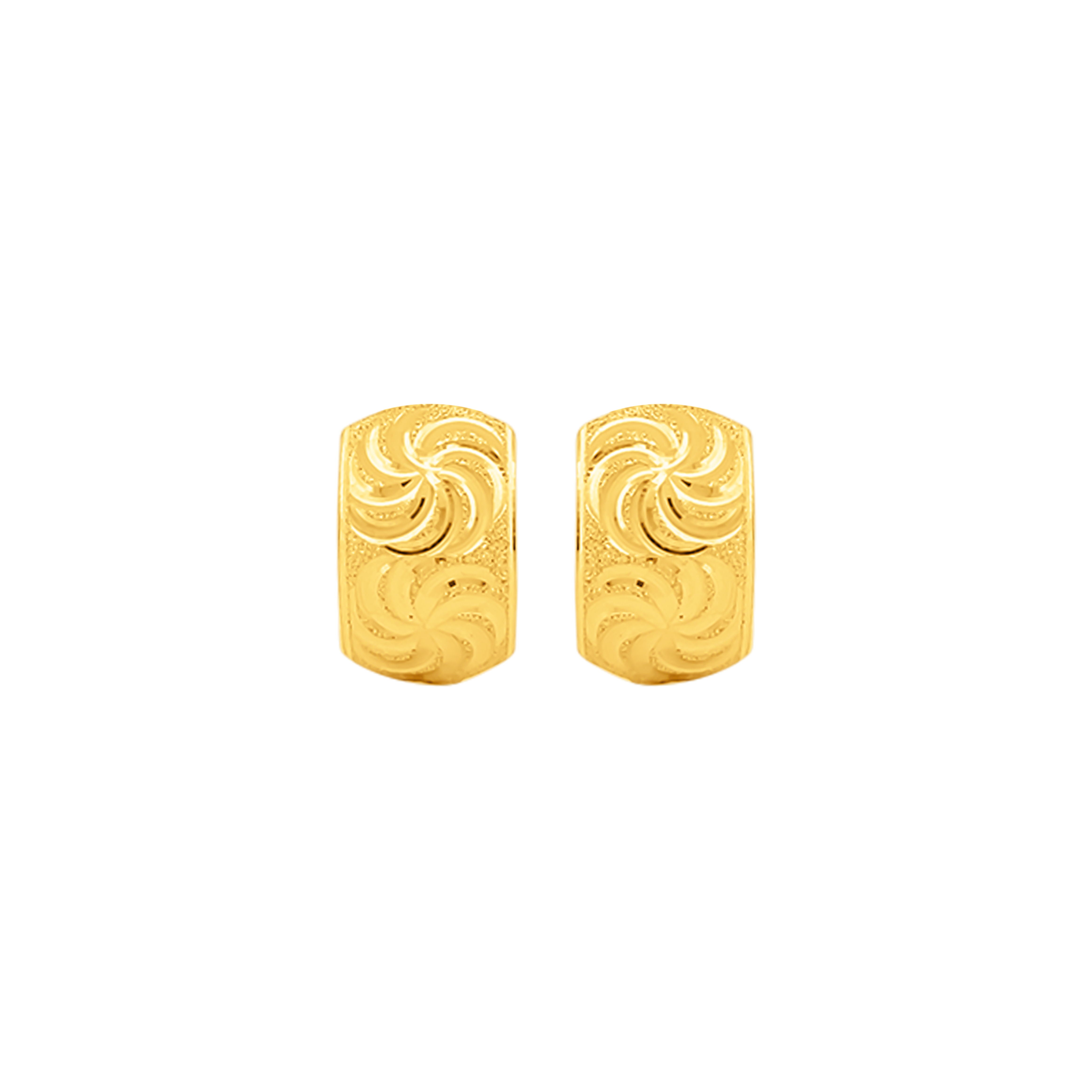 22K Gold Elegant Clip-On Earrings