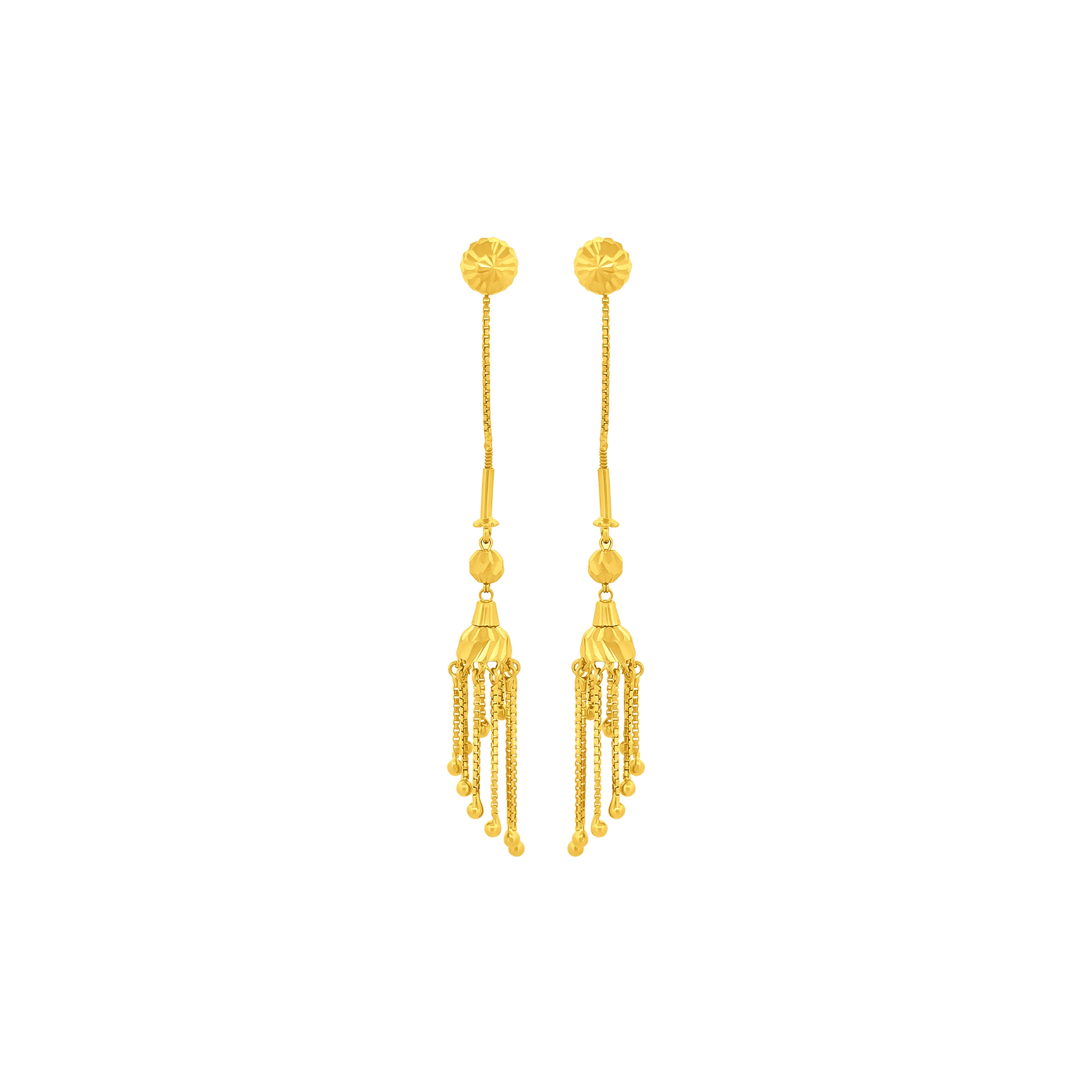 22K Gold Sui Dhaga Earrings