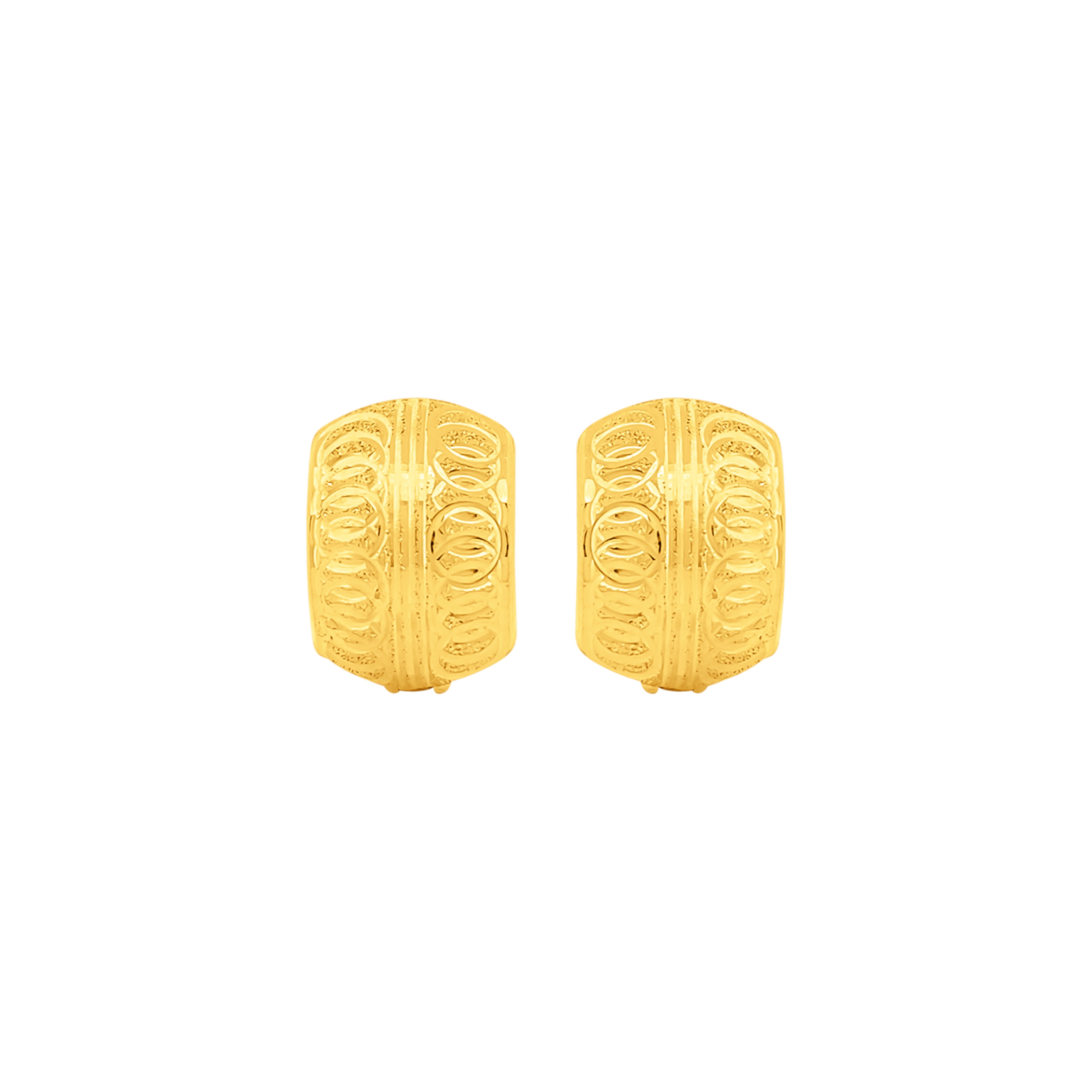 22K Gold Clip-On Earrings