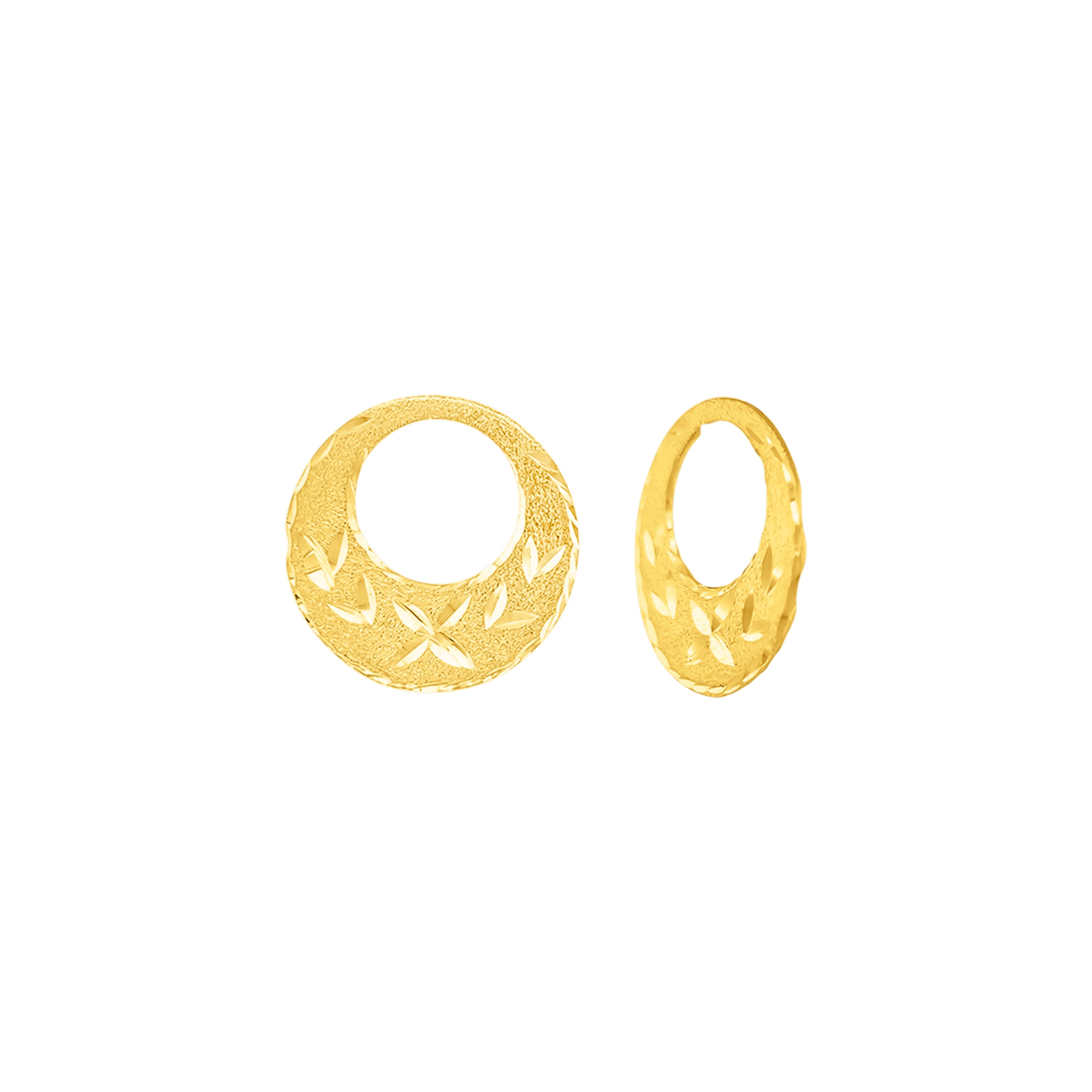 22K Gold Elegant Men's Nattiyan Earrings