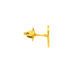 22K Gold Divine Gold Om Earring