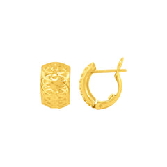 22K Gold Floral Clip-On Earrings