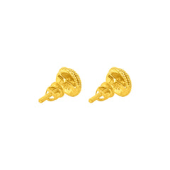 22K Gold Timeless Rope Earrings
