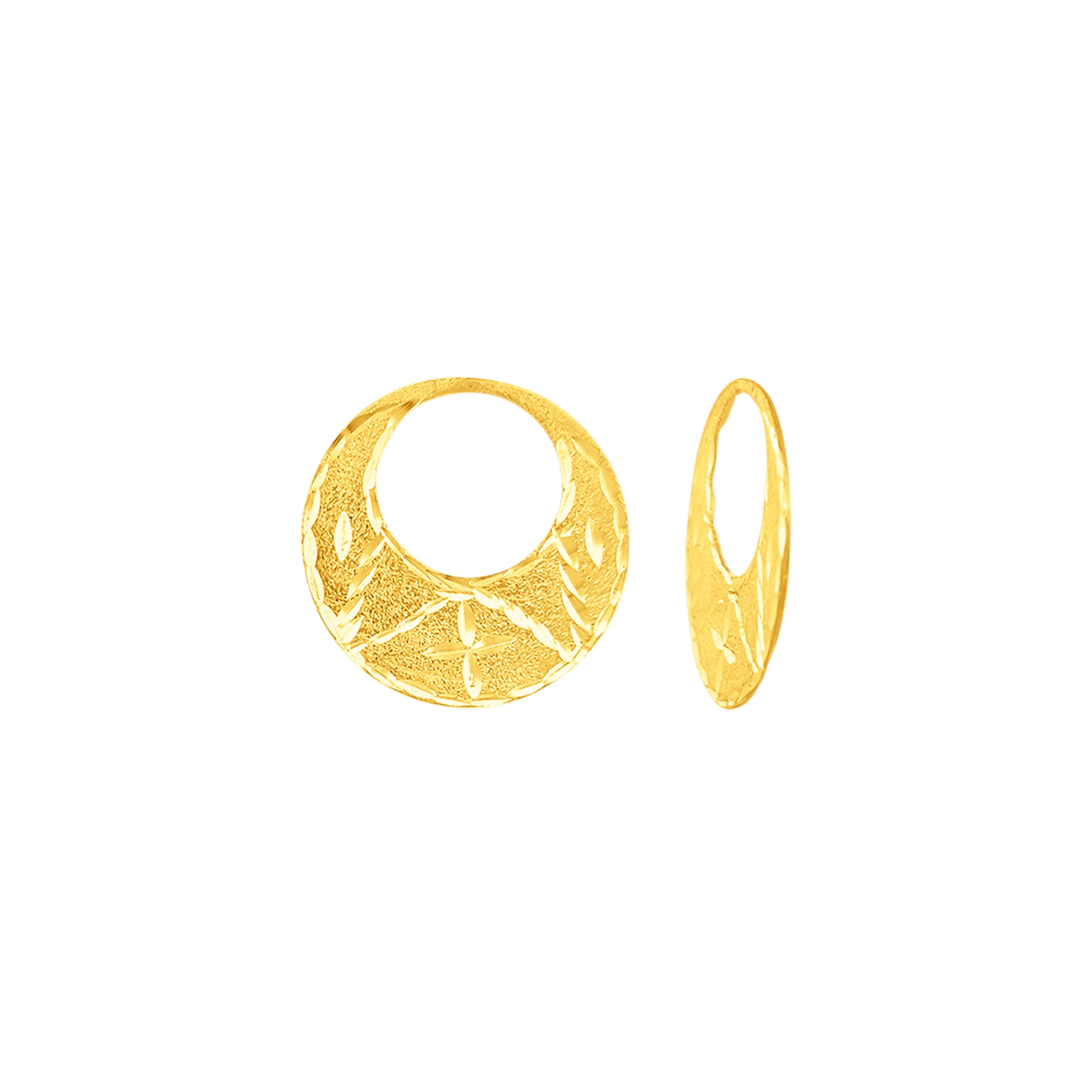 22K Gold Stylish Men's Nattiyan Earrings