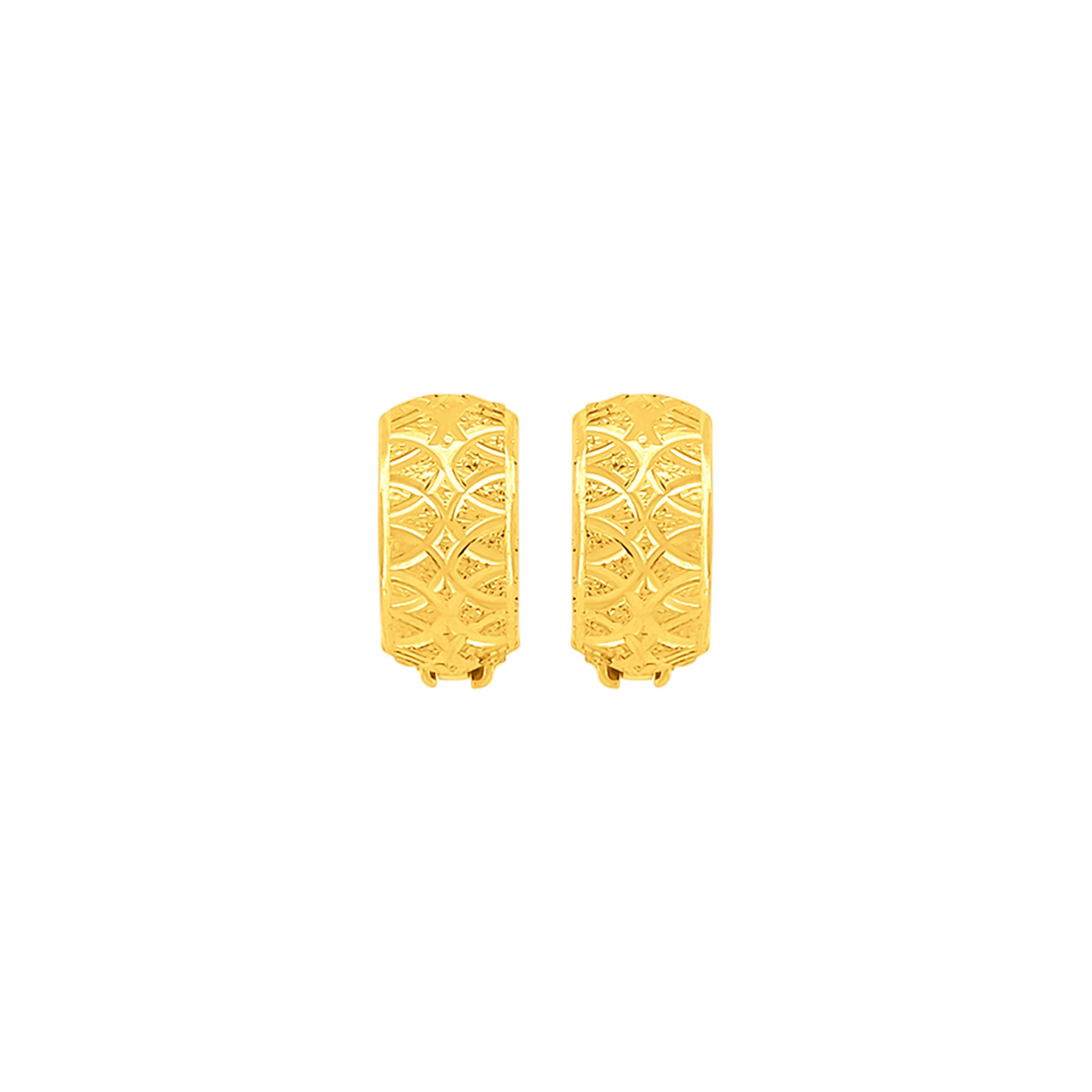 22K Gold Elegant Clip-On Earrings
