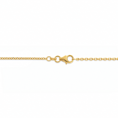 14K Gold Lock Charm Necklace