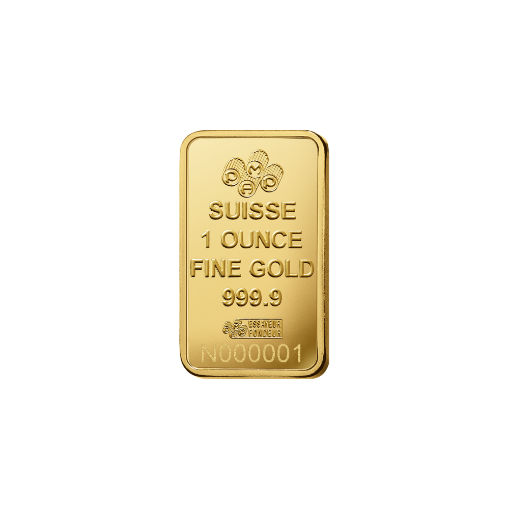 1 oz Pure Gold Bar PAMP Suisse Lady Fortuna Veriscan (New In Assay)