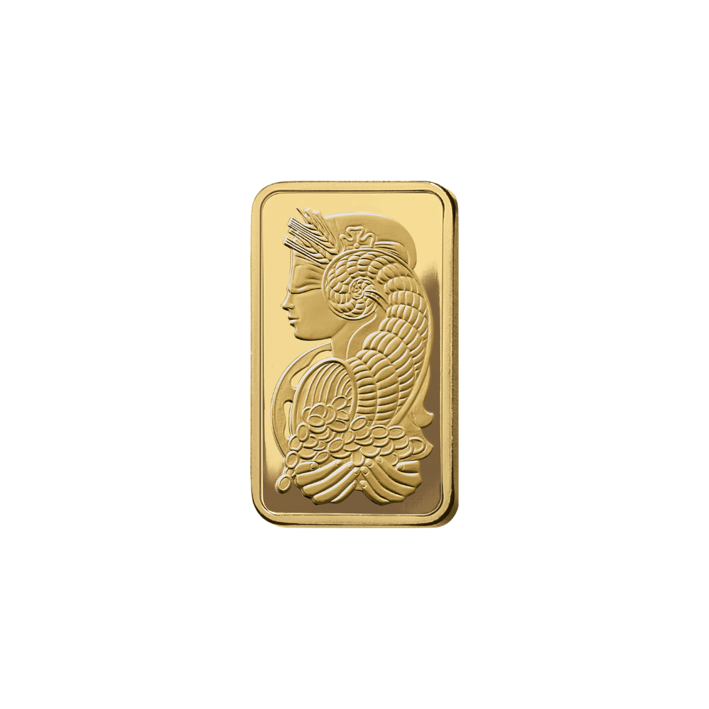 1 oz Pure Gold Bar PAMP Suisse Lady Fortuna Veriscan (New In Assay)